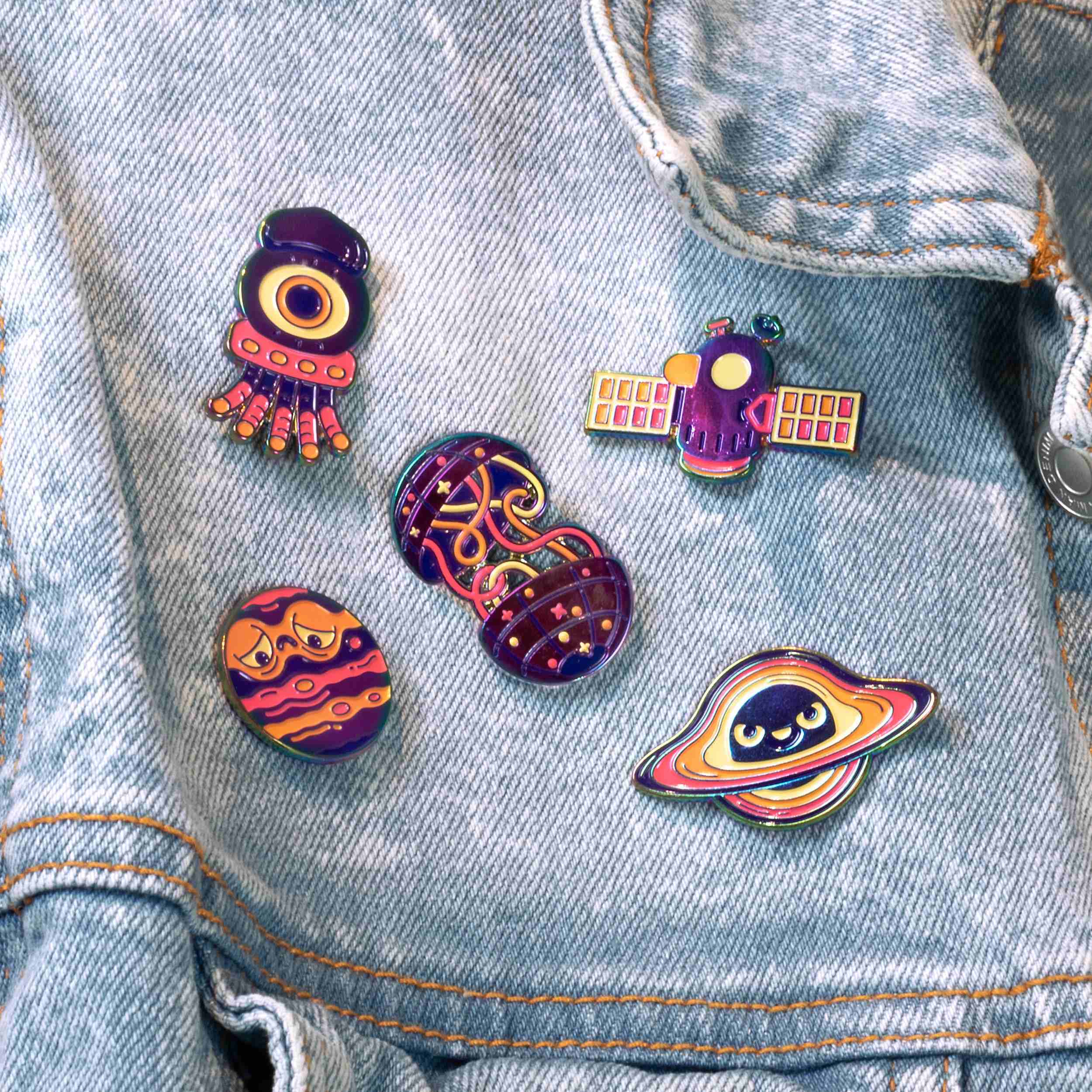 Black Hole Enamel Pin - Image 3
