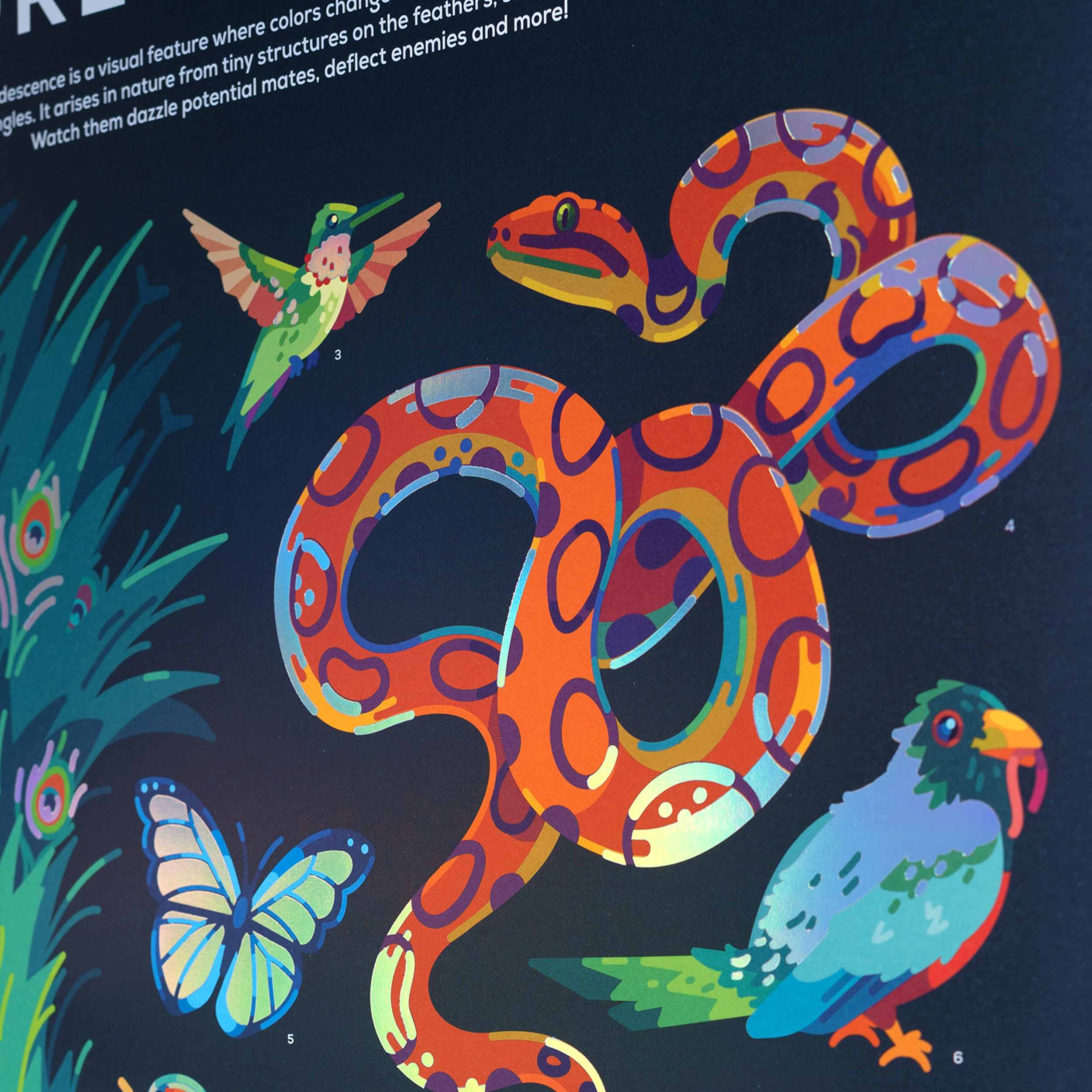 Iridescent Animals Poster - Image 4