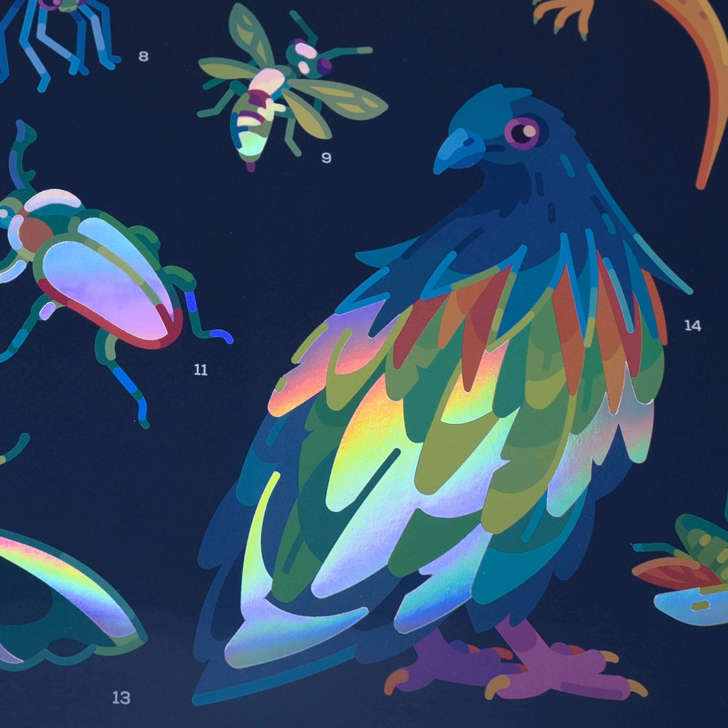 Iridescent Animals Poster - Image 5