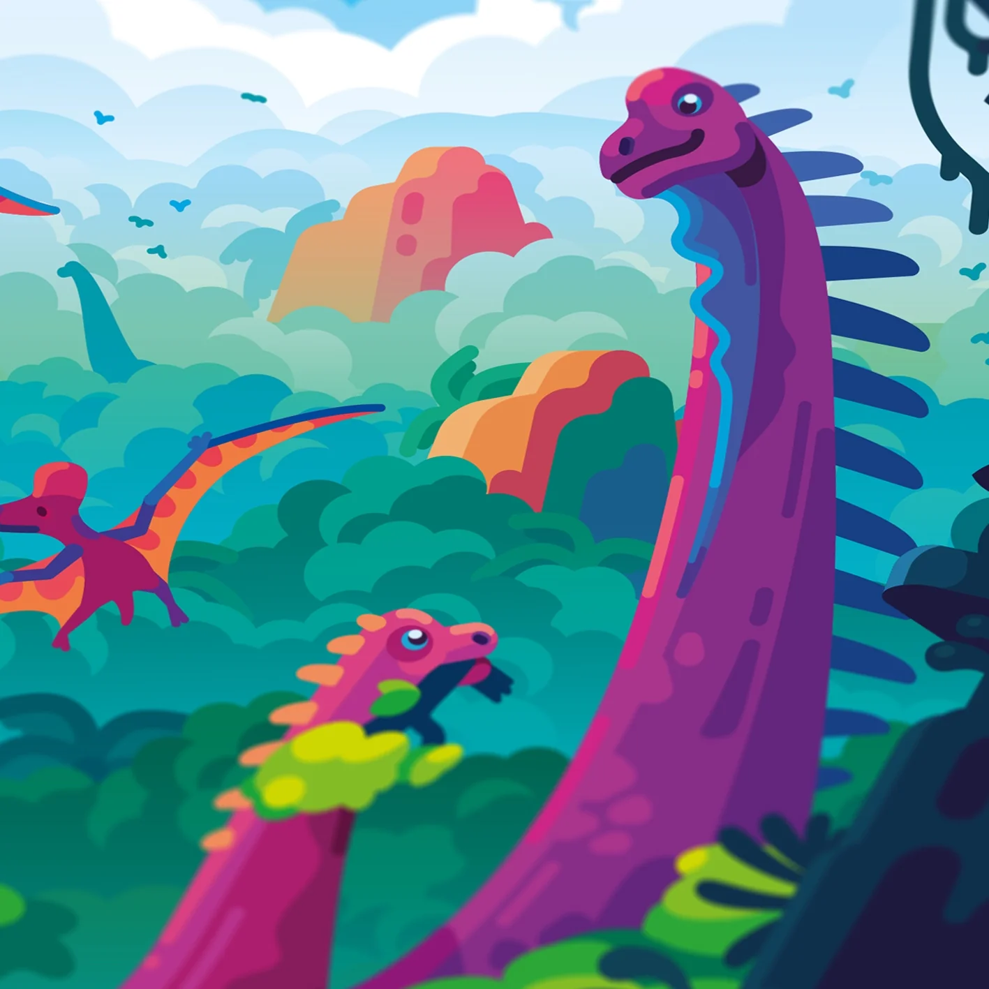 The World of the Dinosaurs Poster - Image 4