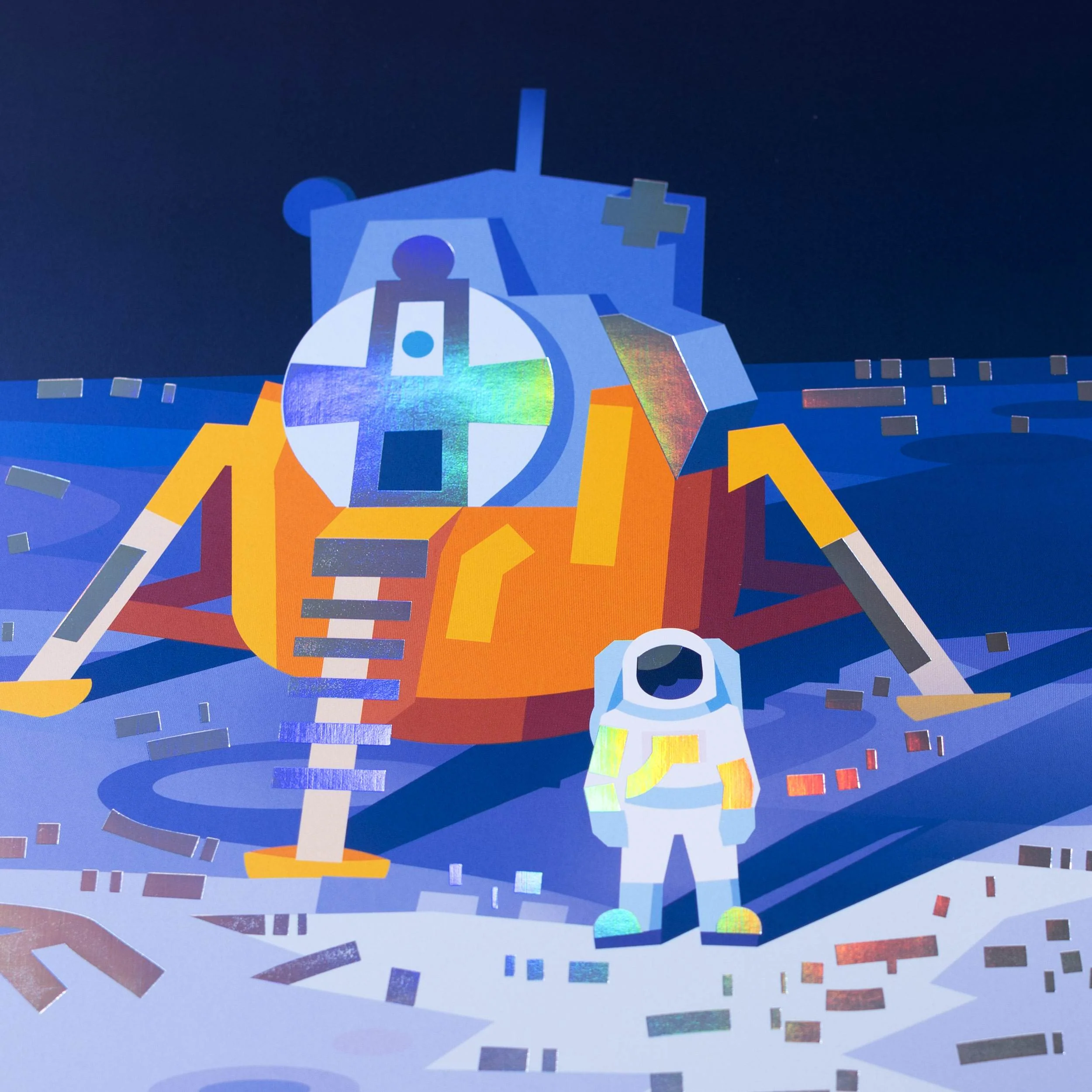 Cosmic Milestones: Lunar Landing Poster - Image 4