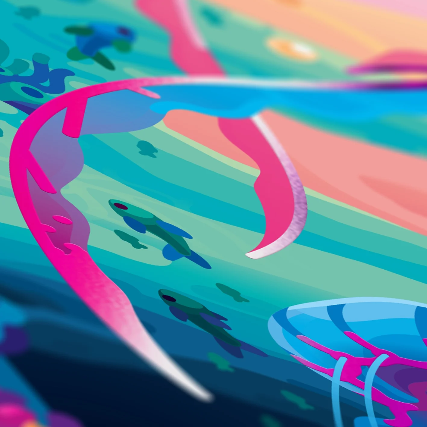 Shiny Jellyfish Poster - Image 4