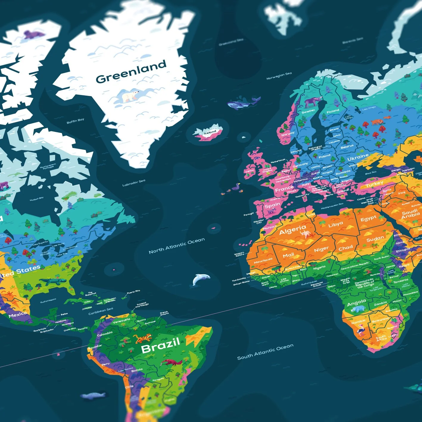 World Map Poster - Image 3